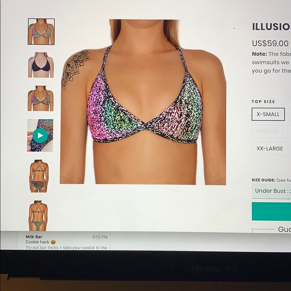 Holographic Hoaka swimsuit top - Picture 6 of 6